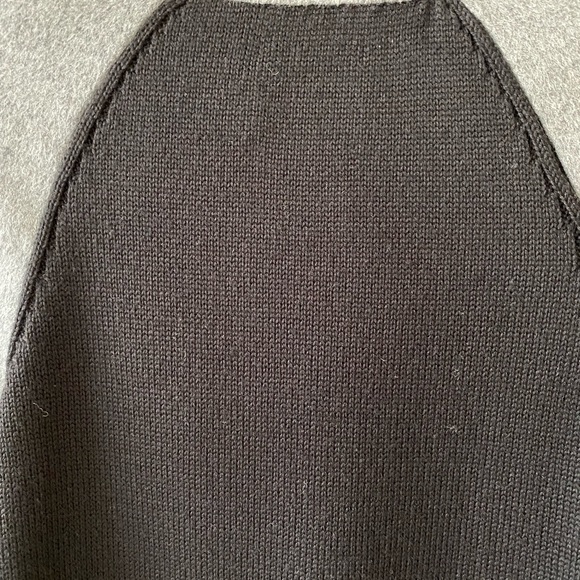 Vince Wool Blend Two-tone Sweater Back Coat - Picture 4 of 5